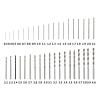 SBTRKT 10-Piece 0.3–4.0 mm HSS Twist Drill Bit Set for Dremel Rotary Tools, Cylindrical Shank, Mini Drill Set (1.1 mm) view 2
