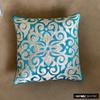 The HomeCentric Moroccan Tile Turquoise Velvet Pillow Covers, 2-Pack, 16 x 16 in view 4