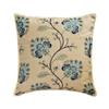 The HomeCentric Morning Flower Blue Linen Cushion Covers, 2-Pack, 50 x 50 cm view 1