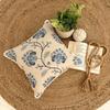 The HomeCentric Morning Flower Blue Linen Cushion Covers, 2-Pack, 50 x 50 cm view 4