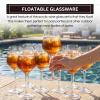 Floating Pool Wine Glasses (18 oz | Set of 8) | Shatterproof Tritan Plastic Stemmed Wine Glasses for Outdoor Use, Dishwasher Safe view 3