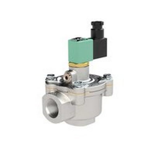 RIEGLER 199902 Pulse Diaphragm Valve, Normally Closed, 230 V, 50–60 Hz, Internal Pilot Control, G 1 1/2, 1 pc.