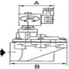 RIEGLER 199902 Pulse Diaphragm Valve, Normally Closed, 230 V, 50–60 Hz, Internal Pilot Control, G 1 1/2, 1 pc. view 2