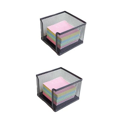 Ciieeo 2-Pack Self-Adhesive Metal Note Pad Holders for Office Desks