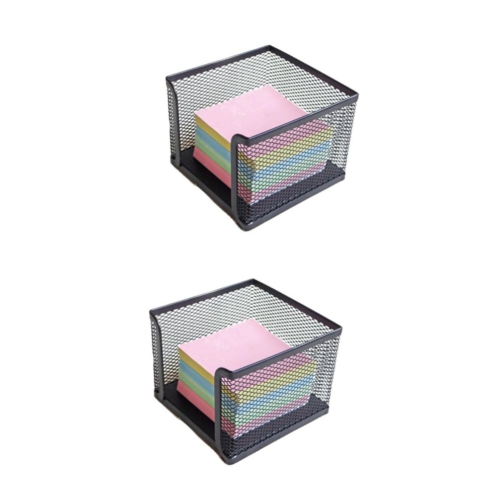 Ciieeo 2-Pack Self-Adhesive Metal Note Pad Holders for Office Desks