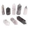 AOHRO Natural Rough Crystal, 1 Piece, 50–60 mm, Crystal Tower, Quartz Point, Black Tourmaline Wand for Feng Shui view 4