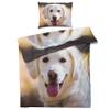 GEDAEUBA Summer Bedding Set 140x200 cm Labrador Dog Design, Reversible Duvet Cover and Pillowcase 70x90 cm, Soft Breathable Microfiber with Zippers view 2