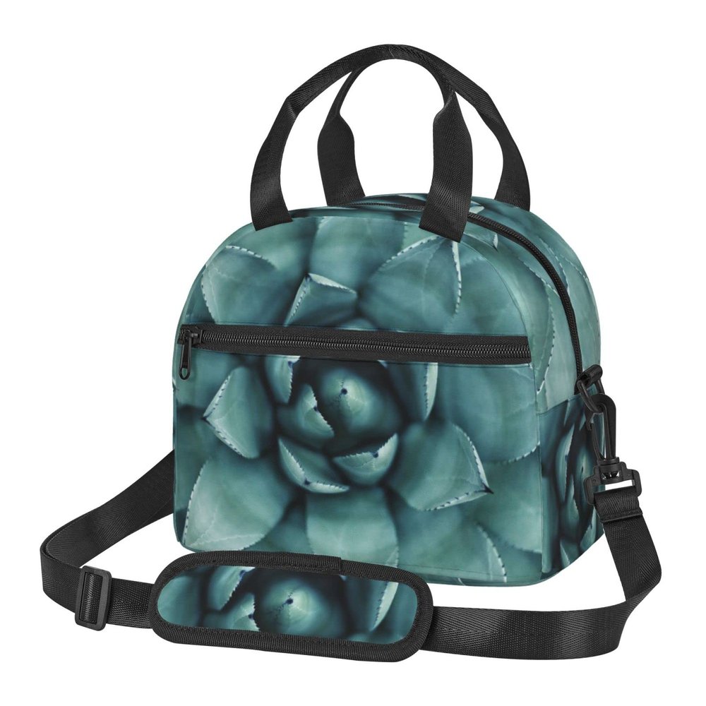 VACSAX Insulated Lunch Bag for Men and Women, Succulent Plant Print