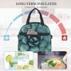 VACSAX Insulated Lunch Bag for Men and Women, Succulent Plant Print view 4
