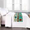 ZFRXIGN Tribal Aztec Turquoise Bed Runner view 3