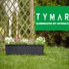 Tymar Rattan-Style Window Planter Boxes with Saucers, 2-Pack, Brown, 80 cm view 2