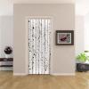 Self-Adhesive White Birch 3D Door Wallpaper, Waterproof Removable Vinyl Sticker, W77 x H200 cm view 1