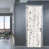 Self-Adhesive White Birch 3D Door Wallpaper, Waterproof Removable Vinyl Sticker, W77 x H200 cm view 2