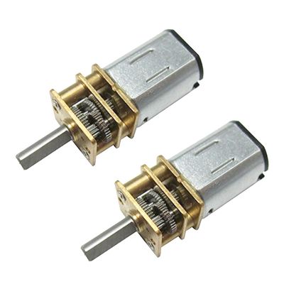 CHANCS N20 DC Gear Motor, 3V, 60 RPM, 10 mm Shaft, High Torque, 2PCS