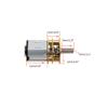 CHANCS N20 DC Gear Motor, 3V, 60 RPM, 10 mm Shaft, High Torque, 2PCS view 2