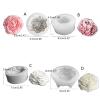 3D Peony Flower Silicone Soap Mold view 2