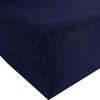 Erwin Müller Freising Stretch Jersey Fitted Sheet, Navy, 90x190–100x220 cm view 1