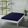 Erwin Müller Freising Stretch Jersey Fitted Sheet, Navy, 90x190–100x220 cm view 3