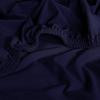 Erwin Müller Freising Stretch Jersey Fitted Sheet, Navy, 90x190–100x220 cm view 4