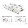 Door Canopy, Polycarbonate Cover, 80 x 440 cm view 2