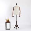 Male Mannequin Torso with Wooden Arm and Adjustable Stand, Size L view 2