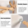 Male Mannequin Torso with Wooden Arm and Adjustable Stand, Size L view 4