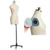 Dress Form for Women, Fully Pin-Able Mannequin with Magnetic Removable Shoulders for Sewing Clothes, Plus-Size Dress Form on Wheels (White) view 2