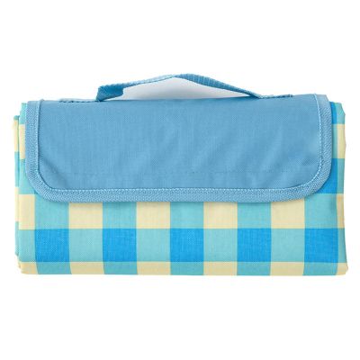 Aoligeinb Outdoor Floral Print Picnic Blanket, Foldable Beach Blanket, Waterproof, Sand-Resistant, Washable, Non-Slip, for Family, Beach, Park, Hiking, Camping, and Yoga
