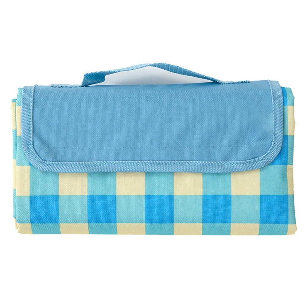 Aoligeinb Outdoor Floral Print Picnic Blanket, Foldable Beach Blanket, Waterproof, Sand-Resistant, Washable, Non-Slip, for Family, Beach, Park, Hiking, Camping, and Yoga