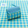 Aoligeinb Outdoor Floral Print Picnic Blanket, Foldable Beach Blanket, Waterproof, Sand-Resistant, Washable, Non-Slip, for Family, Beach, Park, Hiking, Camping, and Yoga view 2