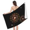 Starry Dandelion Microfiber Bath Towel, 80 x 130 cm, for Bathroom, Swimming, and Sports view 1