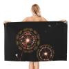 Starry Dandelion Microfiber Bath Towel, 80 x 130 cm, for Bathroom, Swimming, and Sports view 2