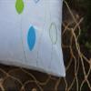 SCHMIDTGARD STOFFE Cushion Cover with Zipper, Linen Look, 40 x 40 cm, White-Green-Yellow view 3