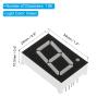 PATIKIL LED Display, 5-Pack, Common Cathode, 7-Segment, 1-Digit, 3.3V, 1 in, Green view 2