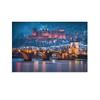 Heidelberg Castle & Old Bridge Winter Canvas Wall Art, 50 x 70 cm, Unframed view 1