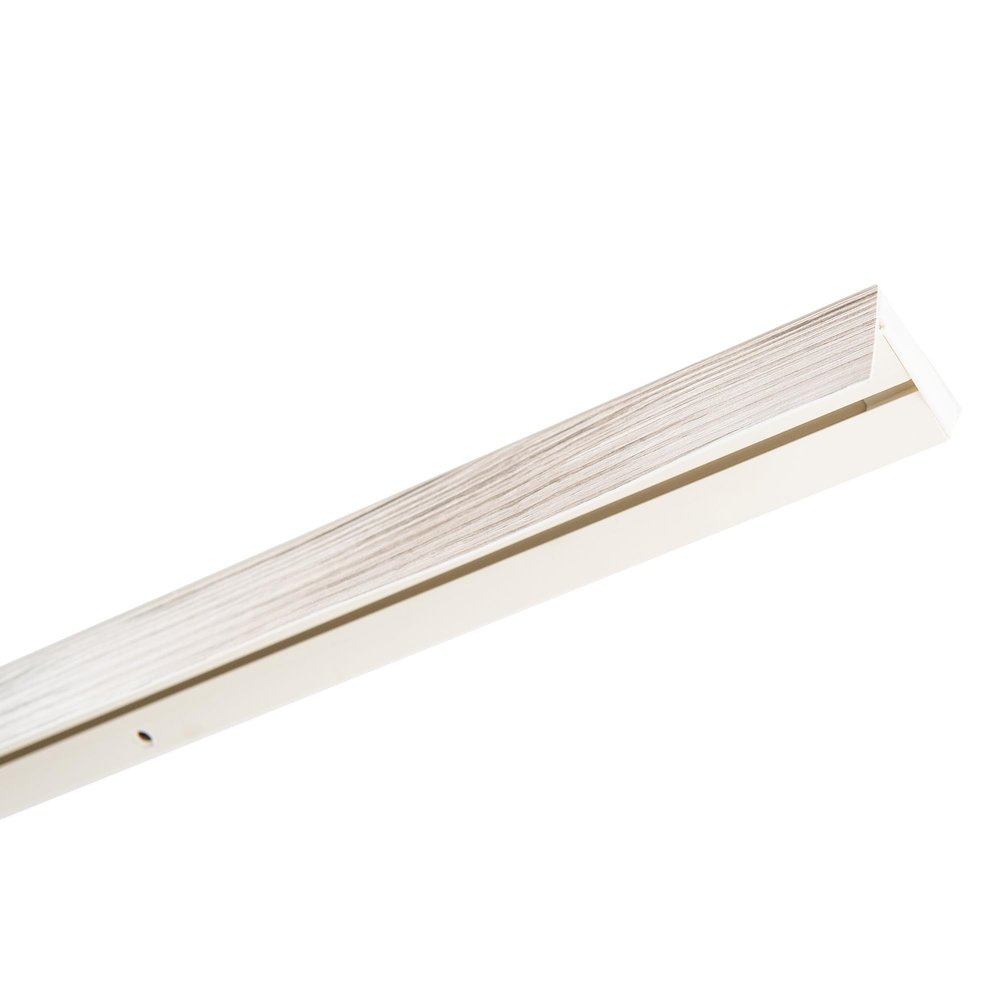 Garesa Single-Track Curtain Track, White, 380 cm