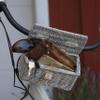 UNUS Garden Small Wicker Bicycle Basket for Handlebar view 3