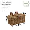 UNUS Garden Small Wicker Bicycle Basket for Handlebar view 4