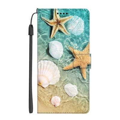 EuoDuo Flip Wallet Case Compatible with Samsung Galaxy A53 5G, PU Leather, Patterned Design, Magnetic Closure, Card Slots, Sea Gift