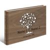 Personalized Wooden Wedding Guest Book A4 - Tree of Hearts view 1