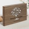 Personalized Wooden Wedding Guest Book A4 - Tree of Hearts view 2