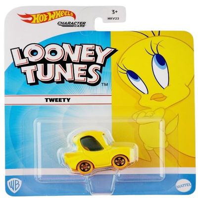 Hot Wheels Character Cars Looney Tunes (Tweety Bird 1/7), Scale 1:64