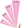 Pink Schultüte Blank Cone, Round, 22–100 cm, with Name and Large Bow view 4