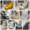 3-Piece Wingback Chair Cover with Ottoman, Stretch Protective Cover, Tiger Pattern, Color #85 view 2