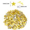 Hocansen 60 g Star Confetti, 6 mm and 10 mm Glitter Stars, Gold and Silver view 2
