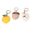 Pokinge 3-Piece Cartoon PU Leather Keychain Set view 1