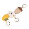 Pokinge 3-Piece Cartoon PU Leather Keychain Set view 3