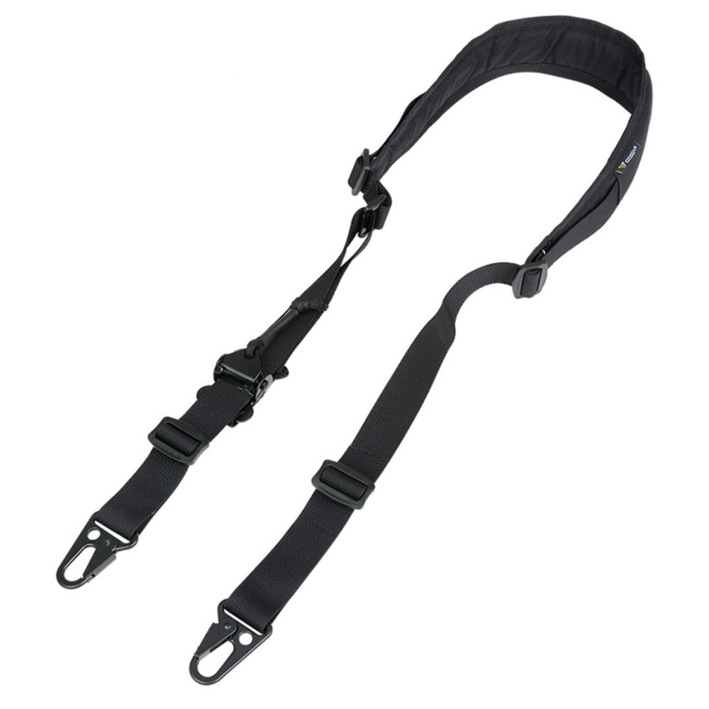 ACEXIER Tactical 2-Point Ferro-Style Combat Modular Slingster, Quick-Adjust Pull Hunting Accessory (Black)