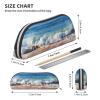 TOMPPY Sea Sunset in Olympic Park Coast Printed Pencil Case, Stand-Up Pencil Pouch, Makeup Bag, Silver, One Size view 4