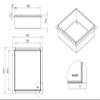 KOLMAN Recessed Shower Niche 30 x 30 x 10 cm, Silver Stainless Steel view 3